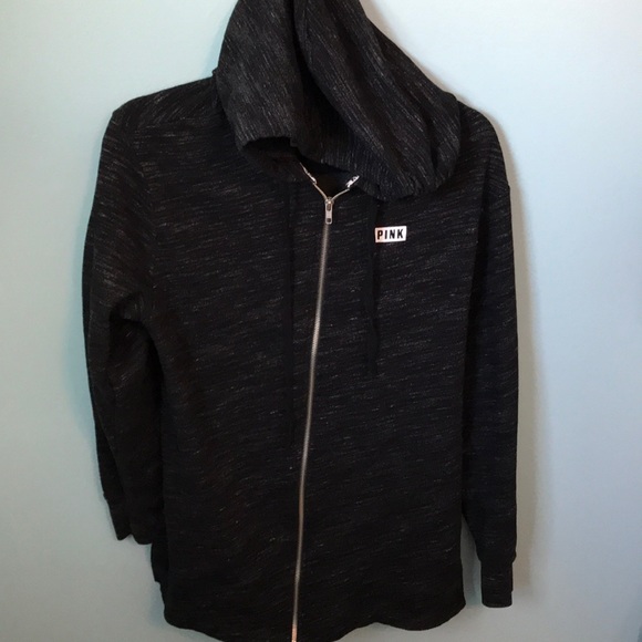 Victoria Secret Pink Oversized Zip Up Hoodie! Size Small - Picture 1 of 4